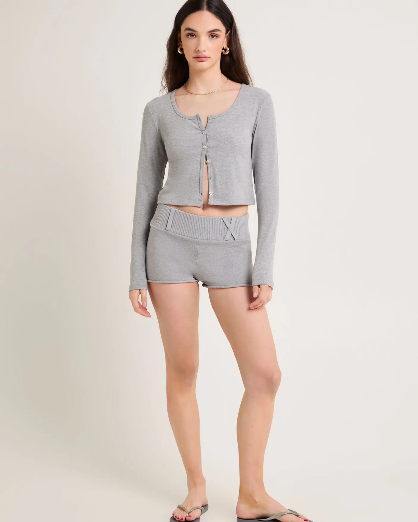 Soft Knit Rib Cardigan