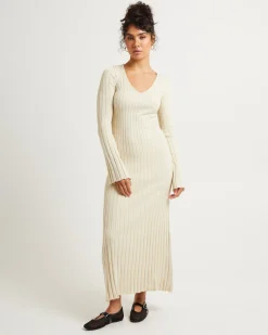 Sophie Long Sleeve Rib Knit Dress