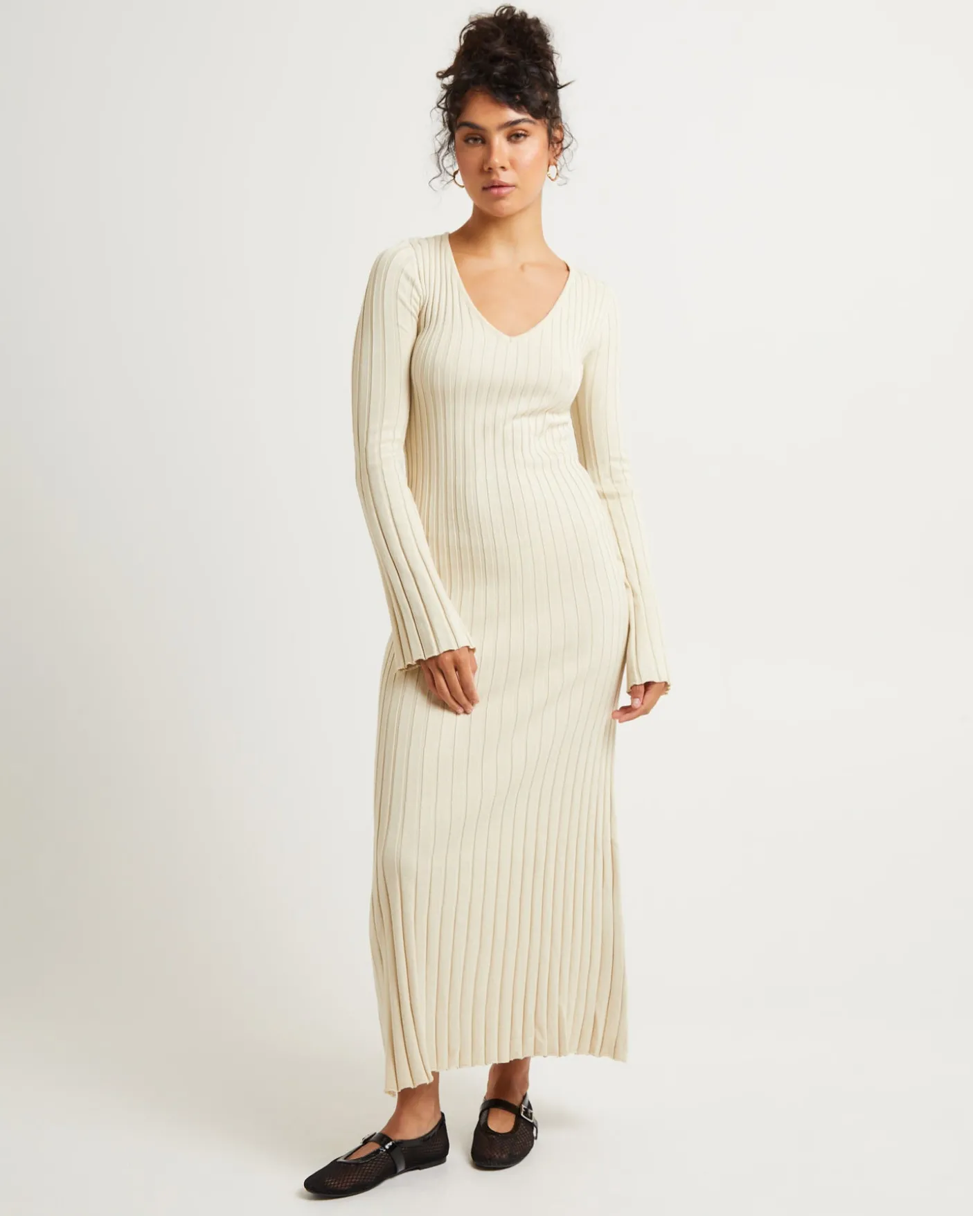 Sophie Long Sleeve Rib Knit Dress