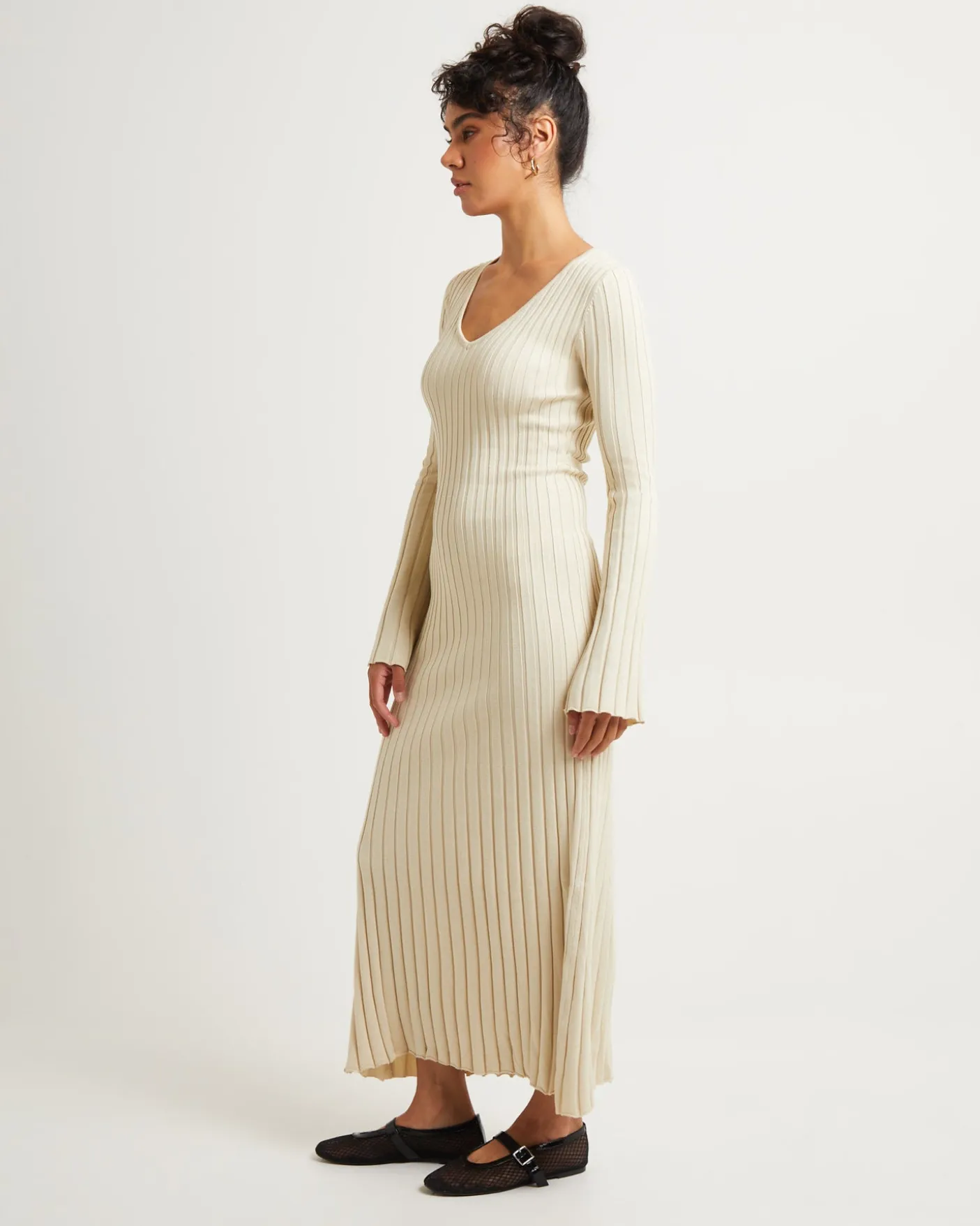 Sophie Long Sleeve Rib Knit Dress