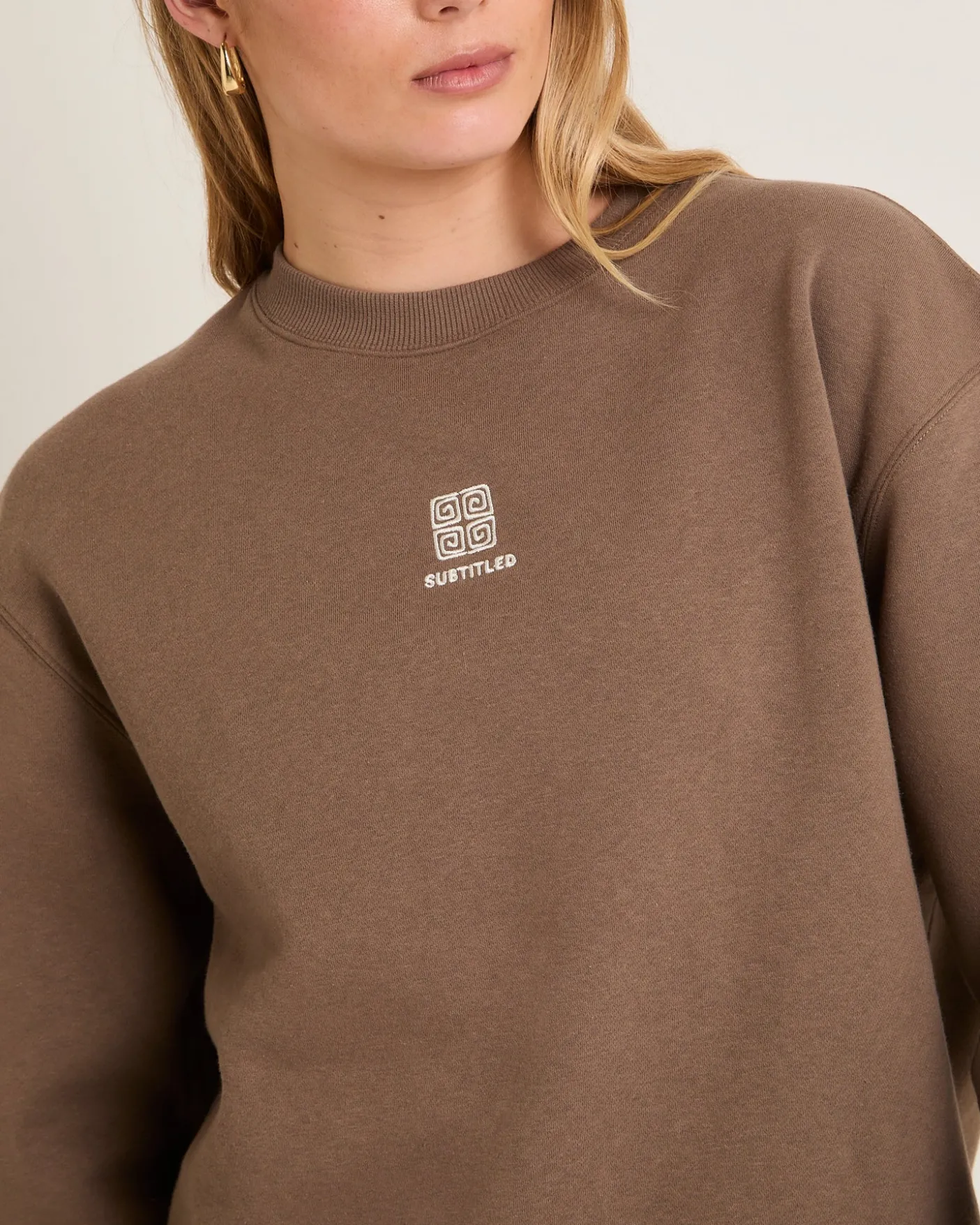 Spiros Oversized Crew Jumper