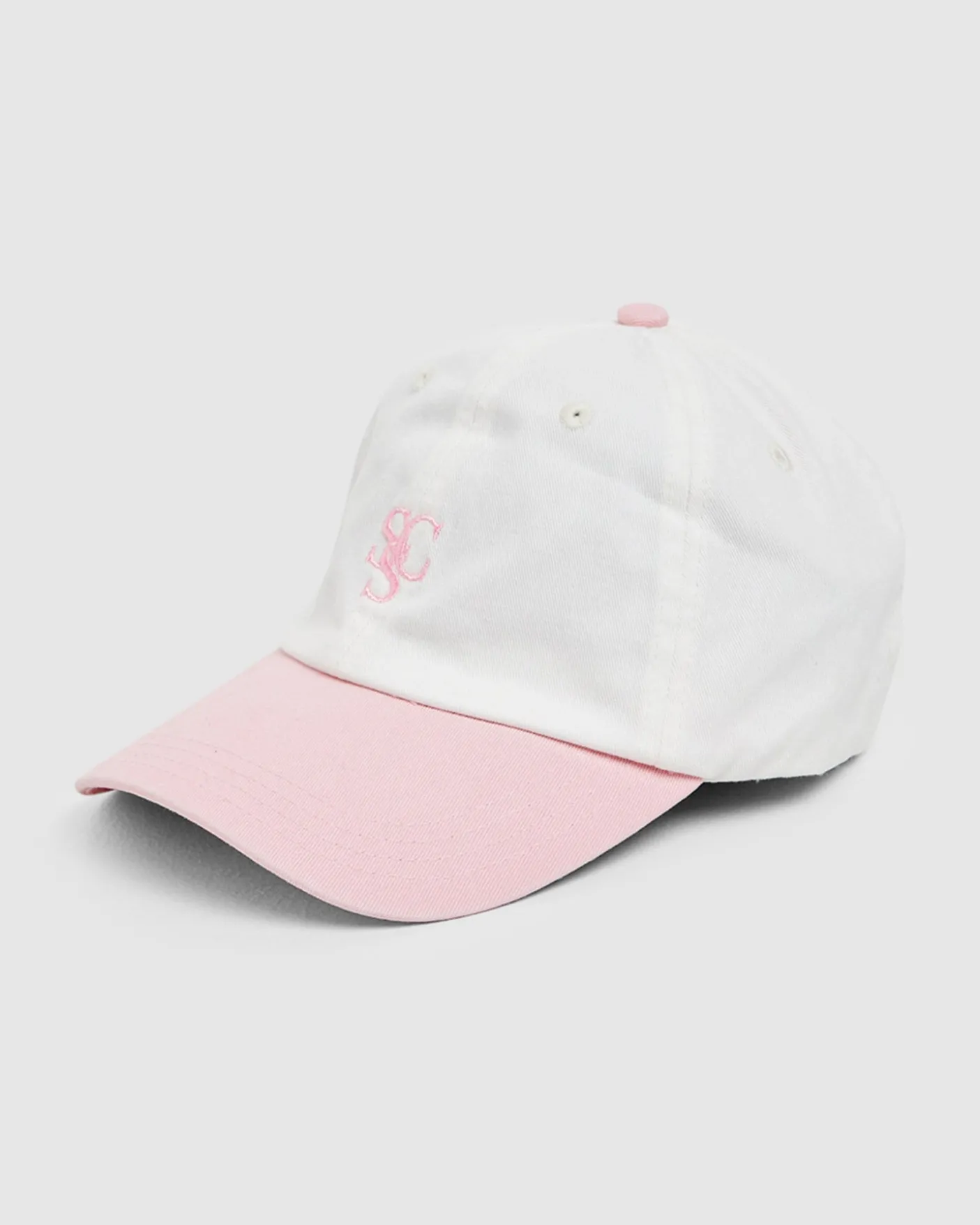 Stonewashed Contrast Cap Pink