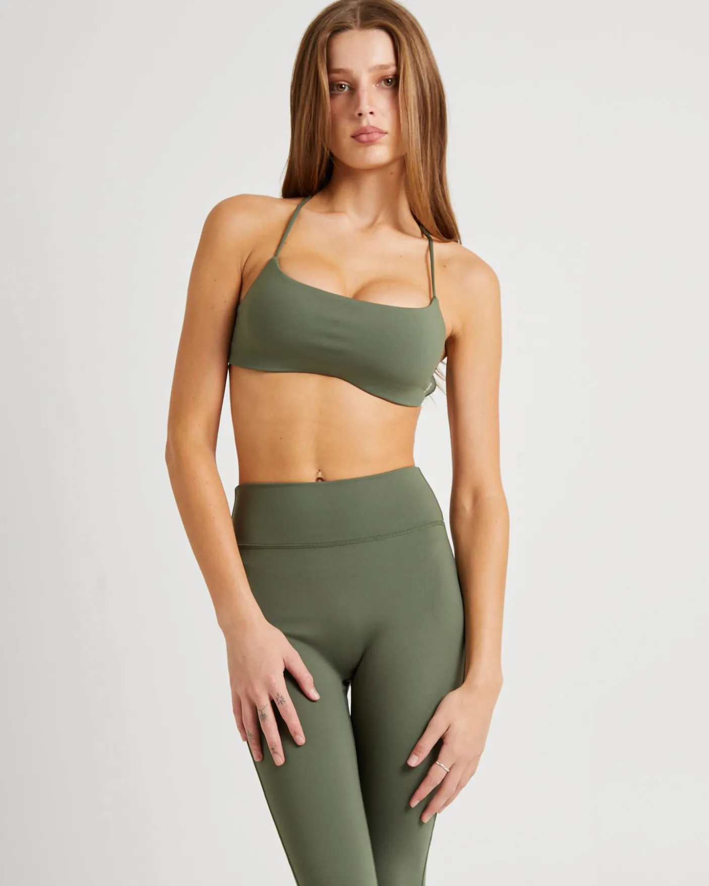 Stringy Cross Back Crop Top