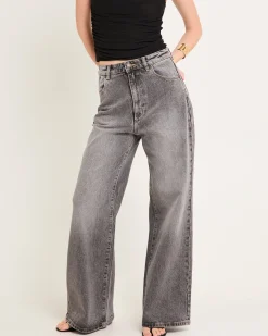 Studio Flare Denim Jeans Black Stone