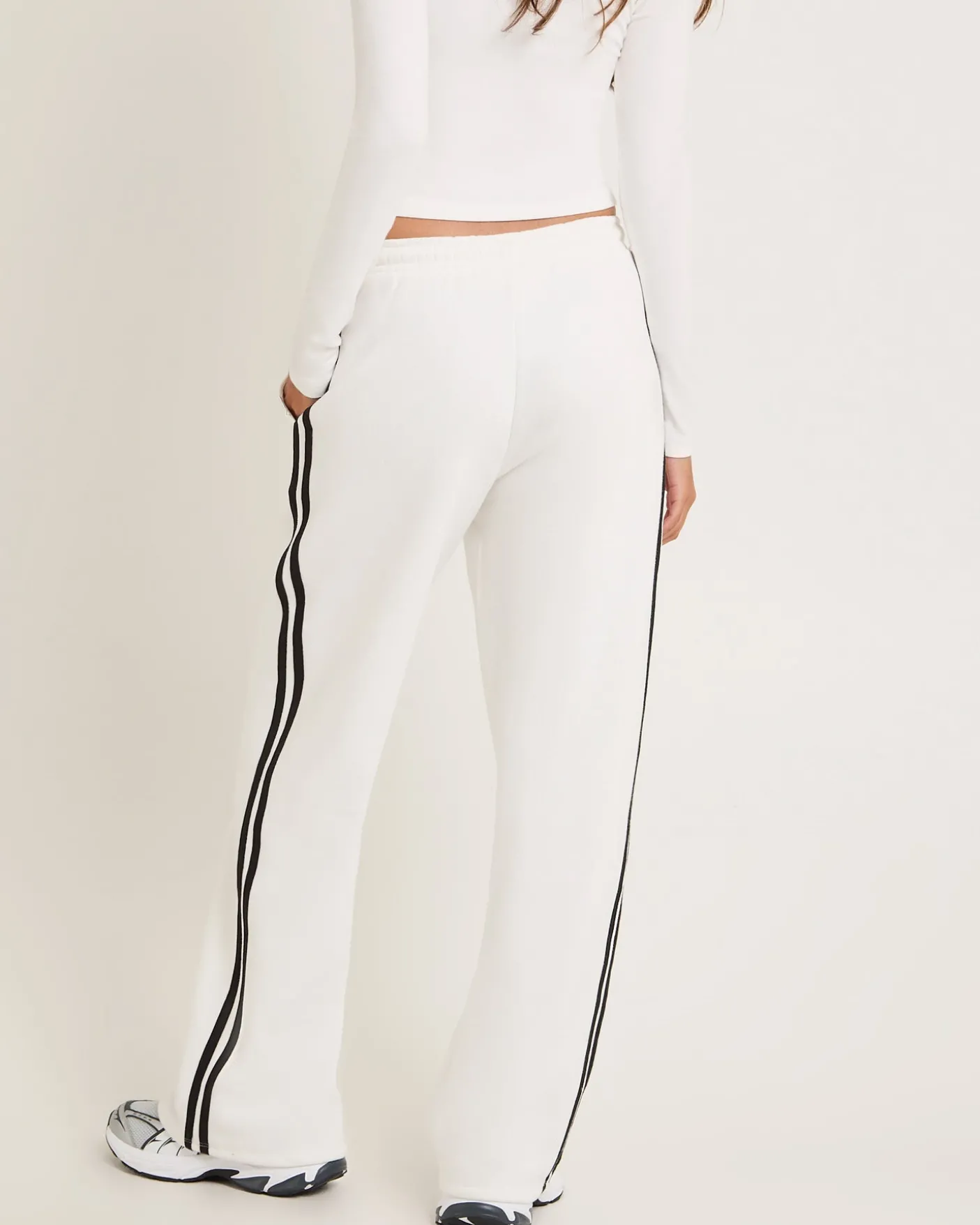 Subtitled Baggy Track Pants