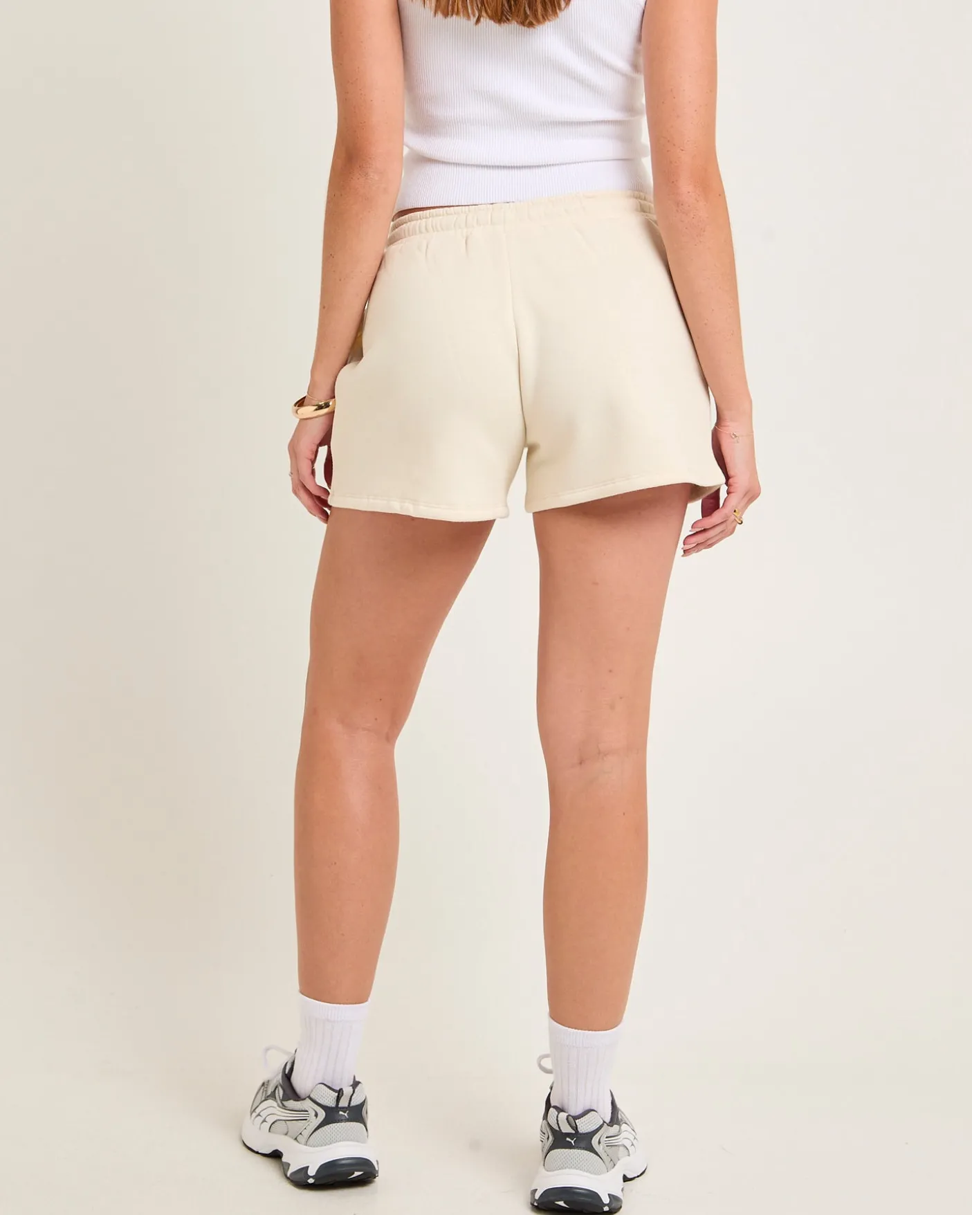 Subtitled Fleece Shorts