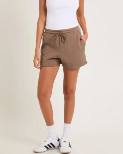 Subtitled Fleece Shorts