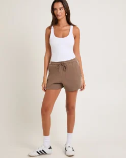 Subtitled Fleece Shorts