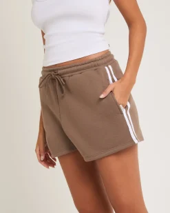 Subtitled Fleece Shorts