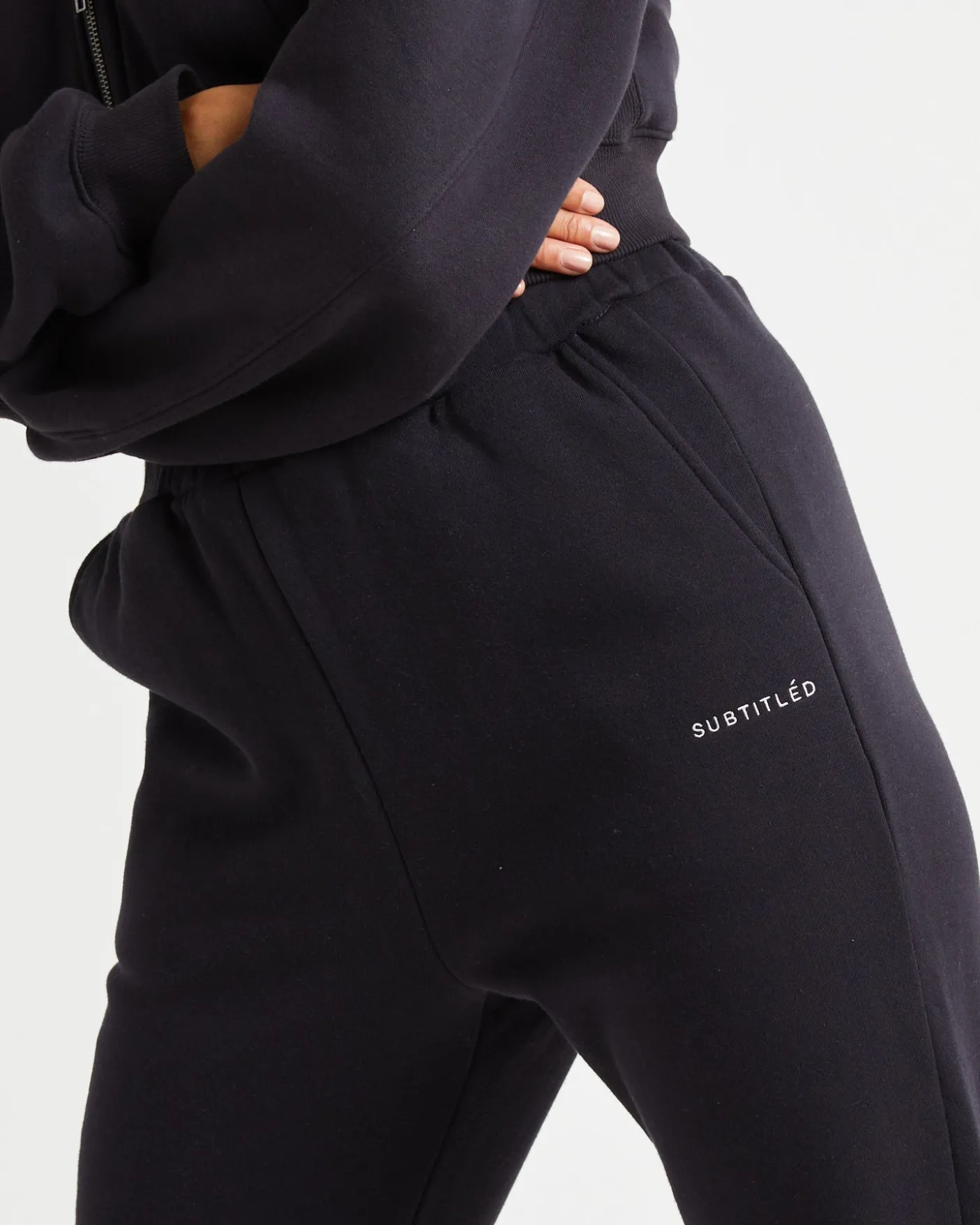 Subtitled Trackpants Almost Black