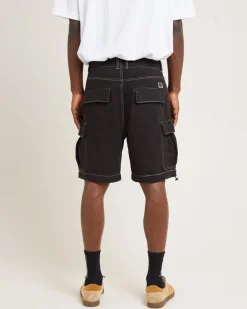 Surplus Canvas Cargo Shorts Black