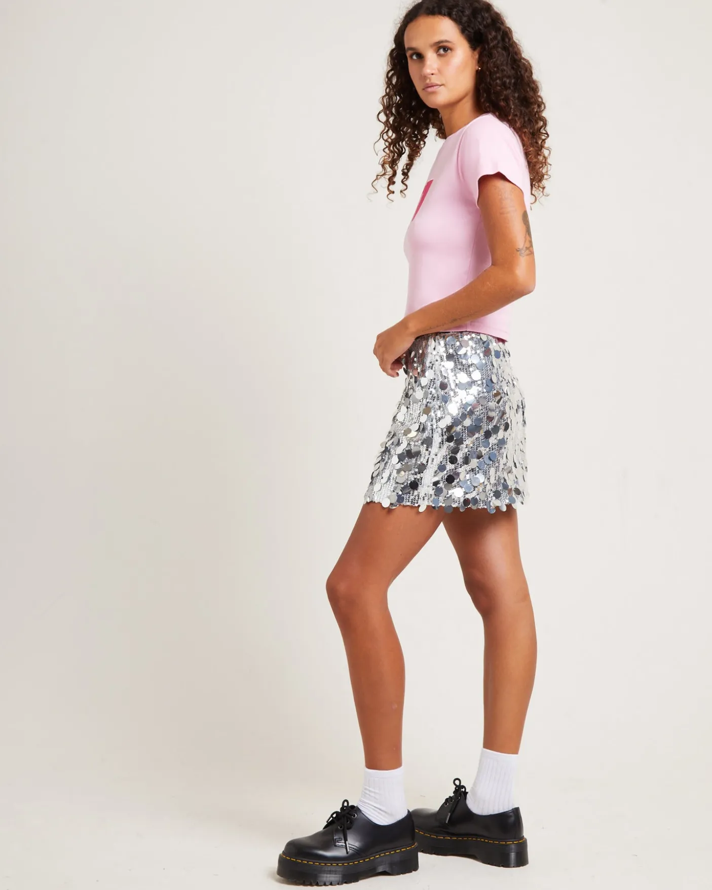 Takes Two Rib Tee Baby Pink