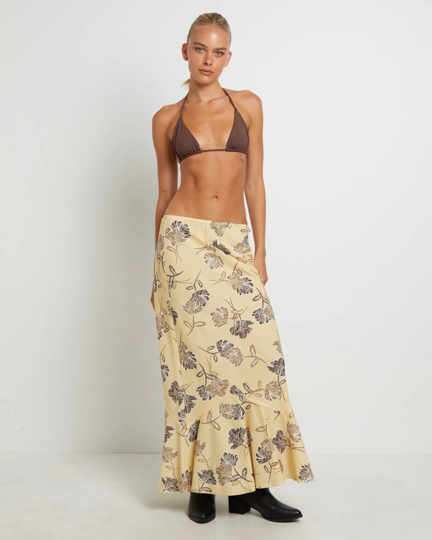 Tanisha Fishtail Maxi Skirt in Assorted