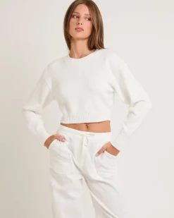 Tasmine Cropped Knit Sweater