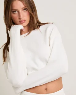 Tasmine Cropped Knit Sweater