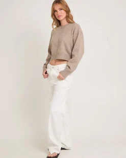 Tasmine Cropped Knit Sweater