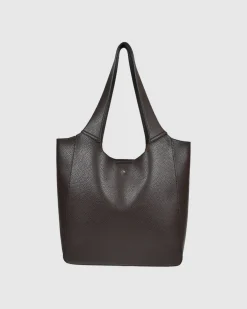 Tayla Bag in Choc Pebble