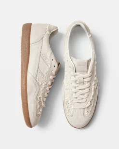 Tb.490 Crochet Cream Leather Sneakers