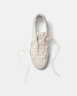 Tb.490 Crochet Cream Leather Sneakers