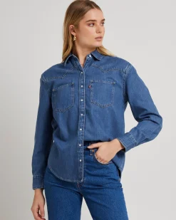 Teodora Western Denim Shirt