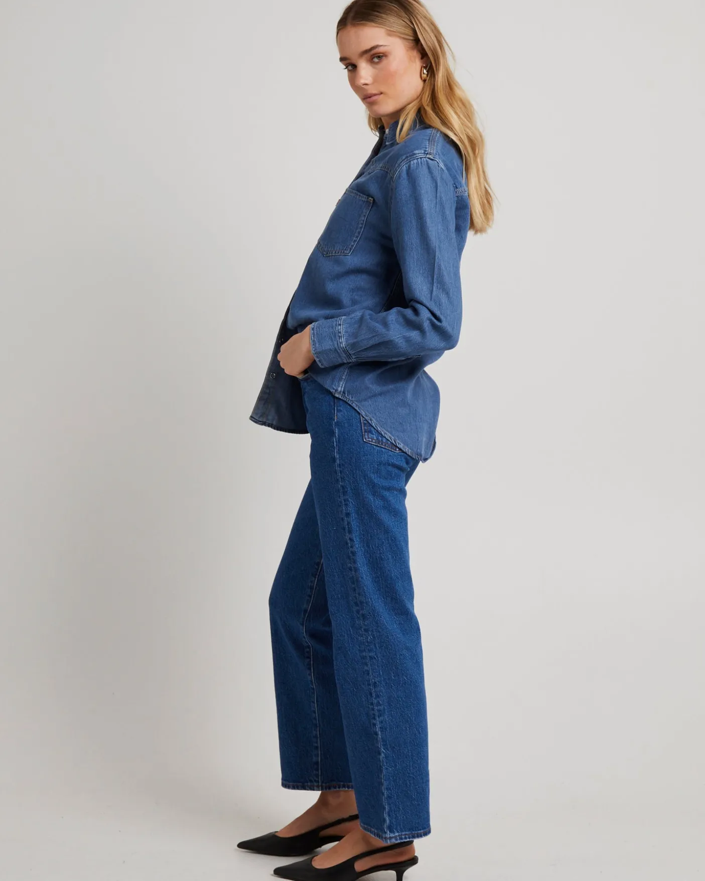 Teodora Western Denim Shirt