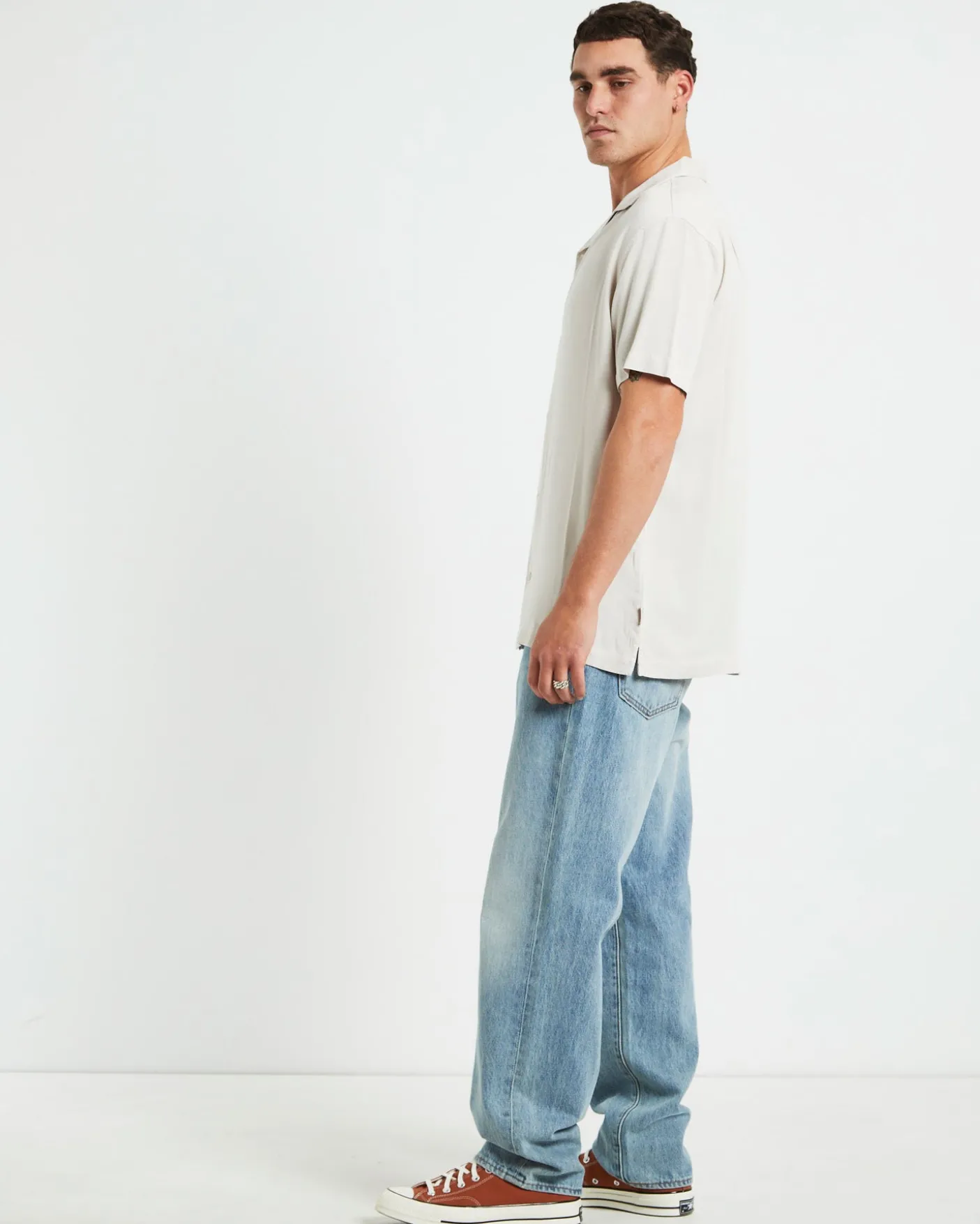 The Reckoner Short Sleeve Shirt Stone