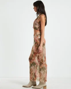 Tibby Tie Dye Gather Front Top in Assorted