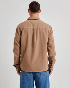 Trade Long Sleeve Overshirt Felt Brown