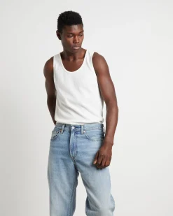 Trade Waffle Tank in Vintage White