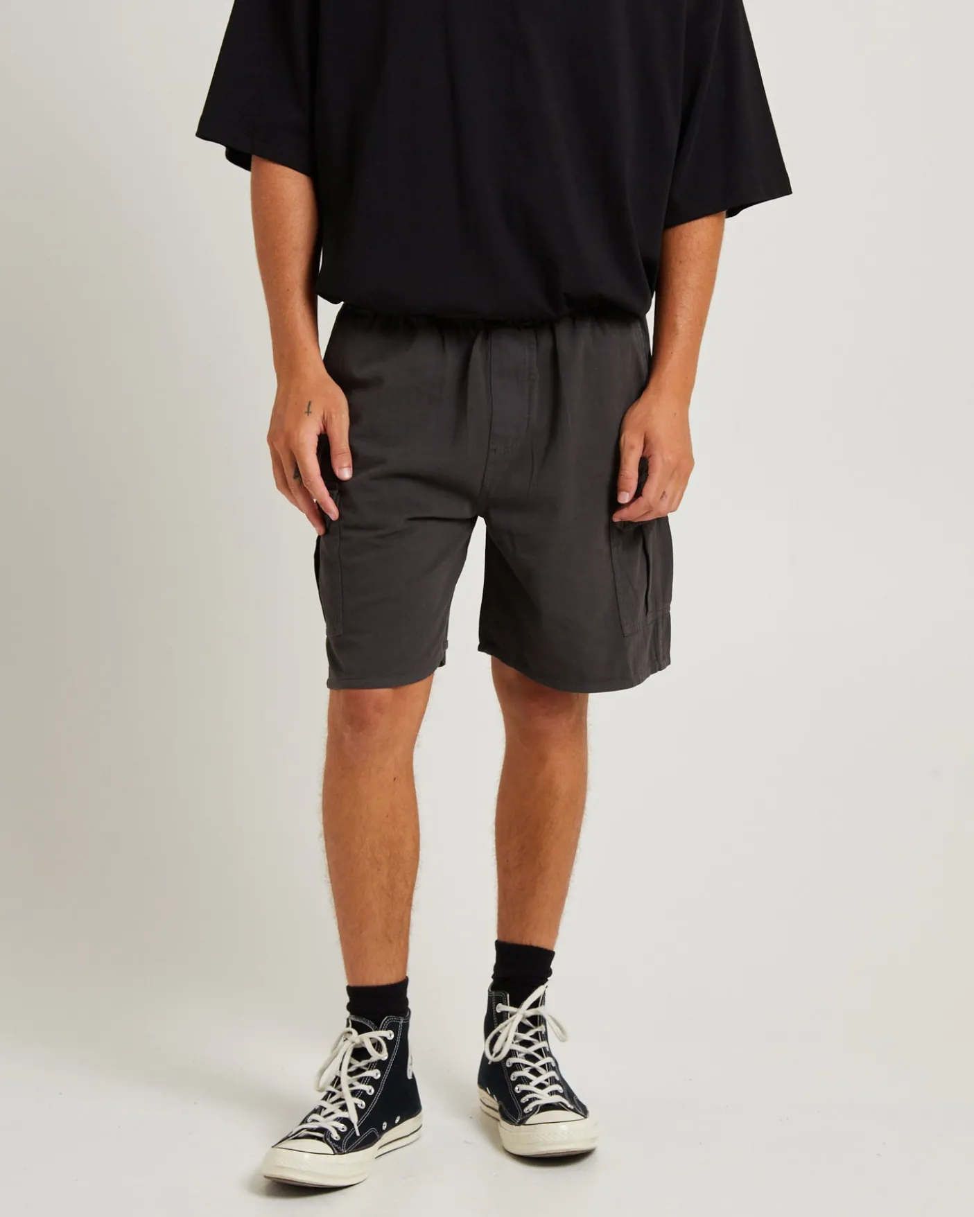 Tradie Cargo Shorts Black