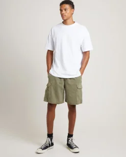 Tradie Cargo Shorts in Army