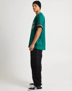 Varsity Mesh T-Shirt Dark Green