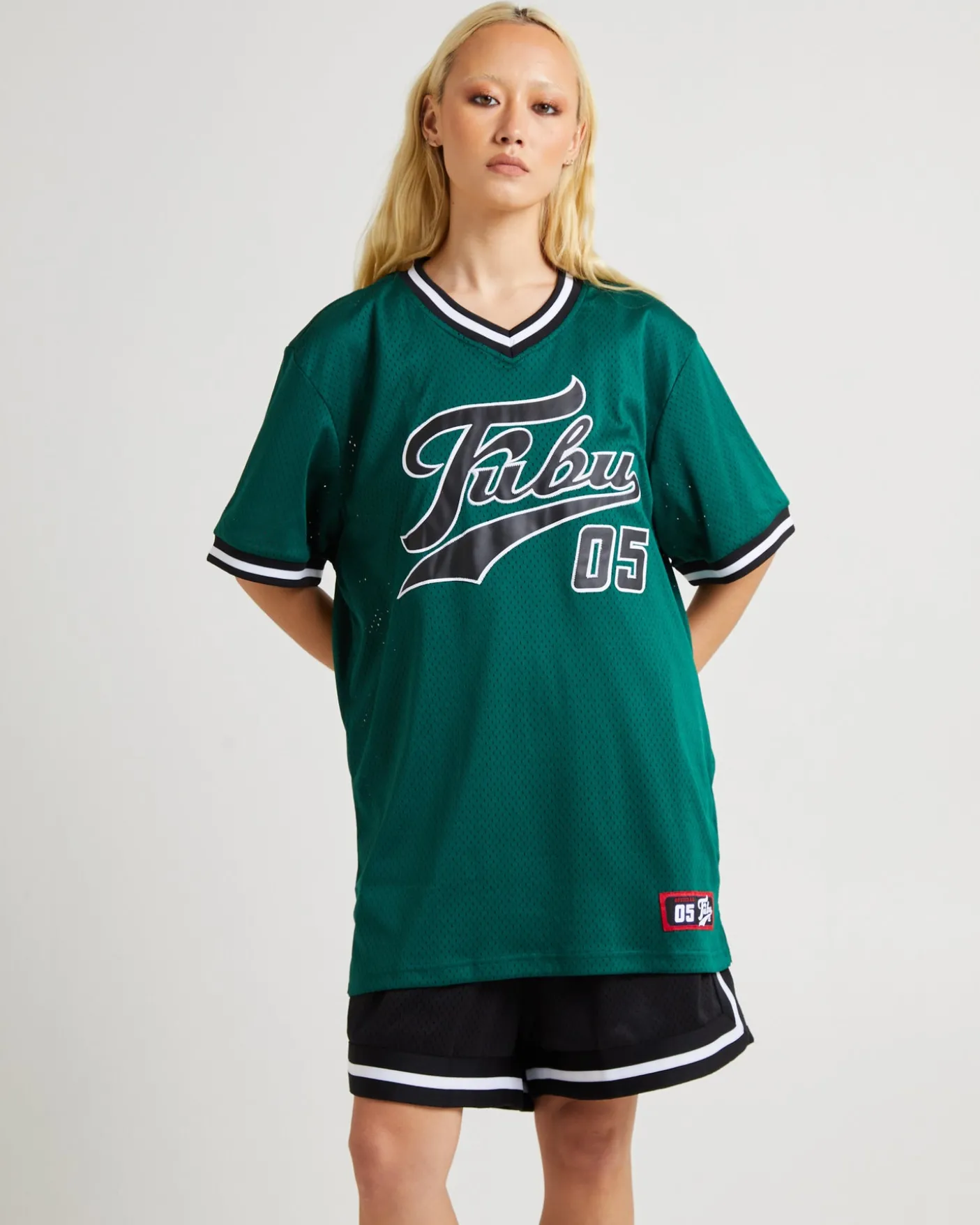 Varsity Mesh T-Shirt Dark Green