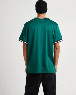 Varsity Mesh T-Shirt Dark Green