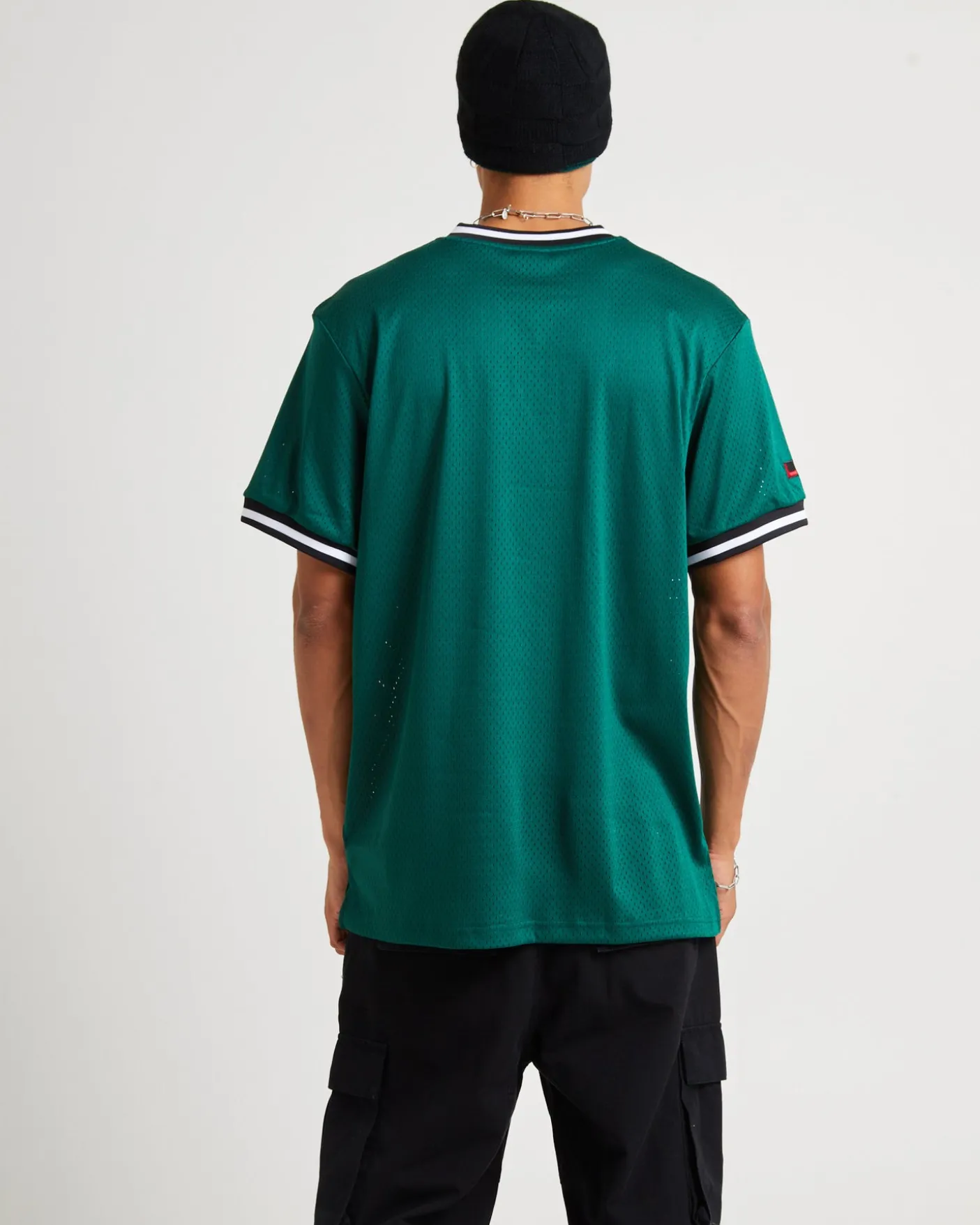 Varsity Mesh T-Shirt Dark Green