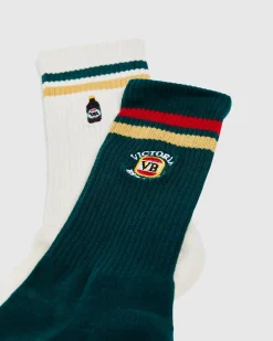 VB Retro Sneaker Socks 2 Pack Assorted