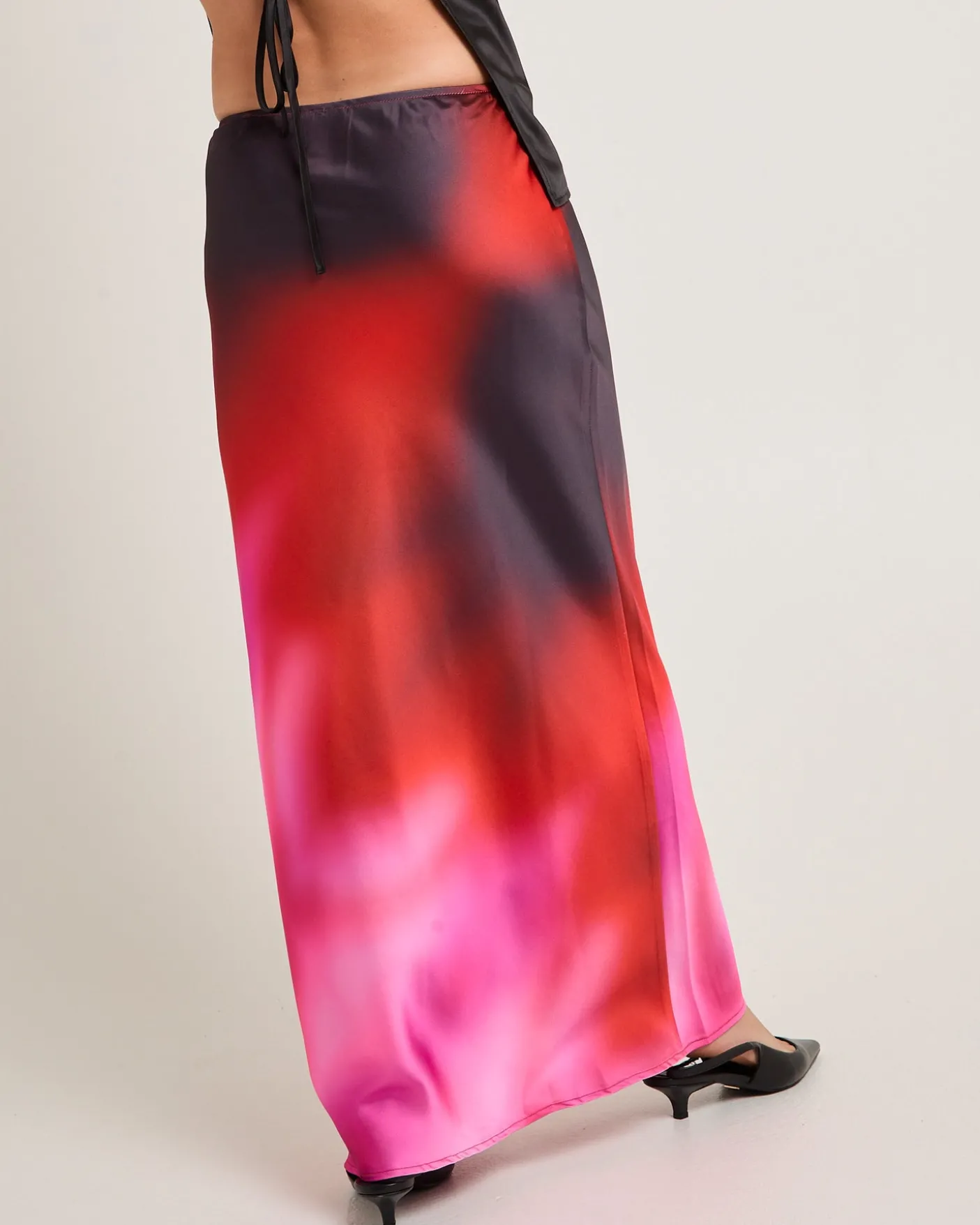 Vila Ombre Slip Maxi Skirt