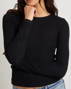 Vivi Long Sleeve Top Black