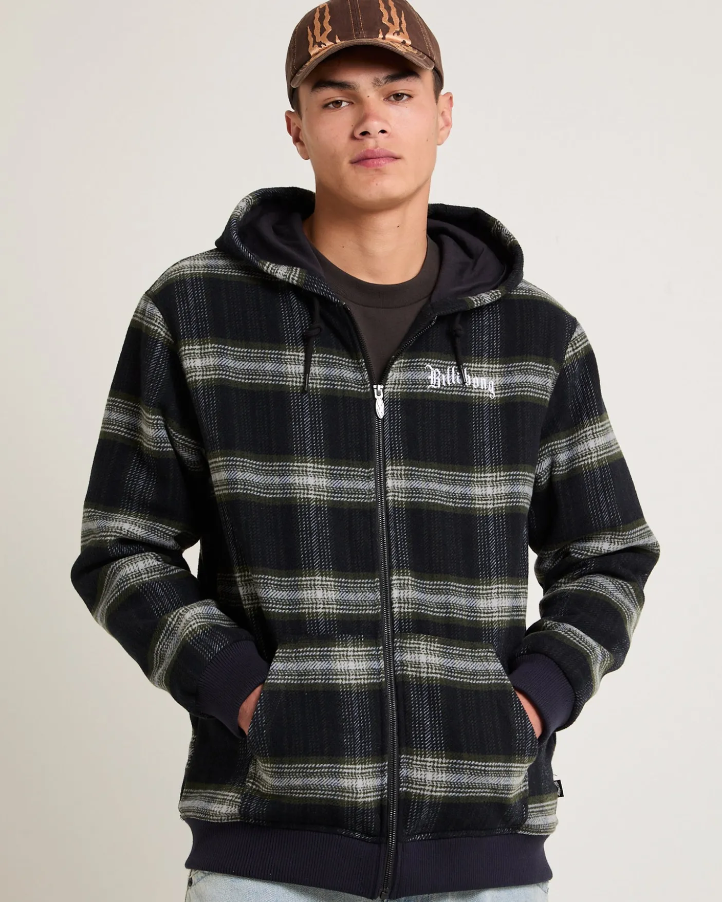 Warped Zip Up Jacket