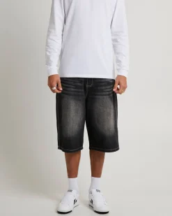 Washed Black Jumbo Jorts