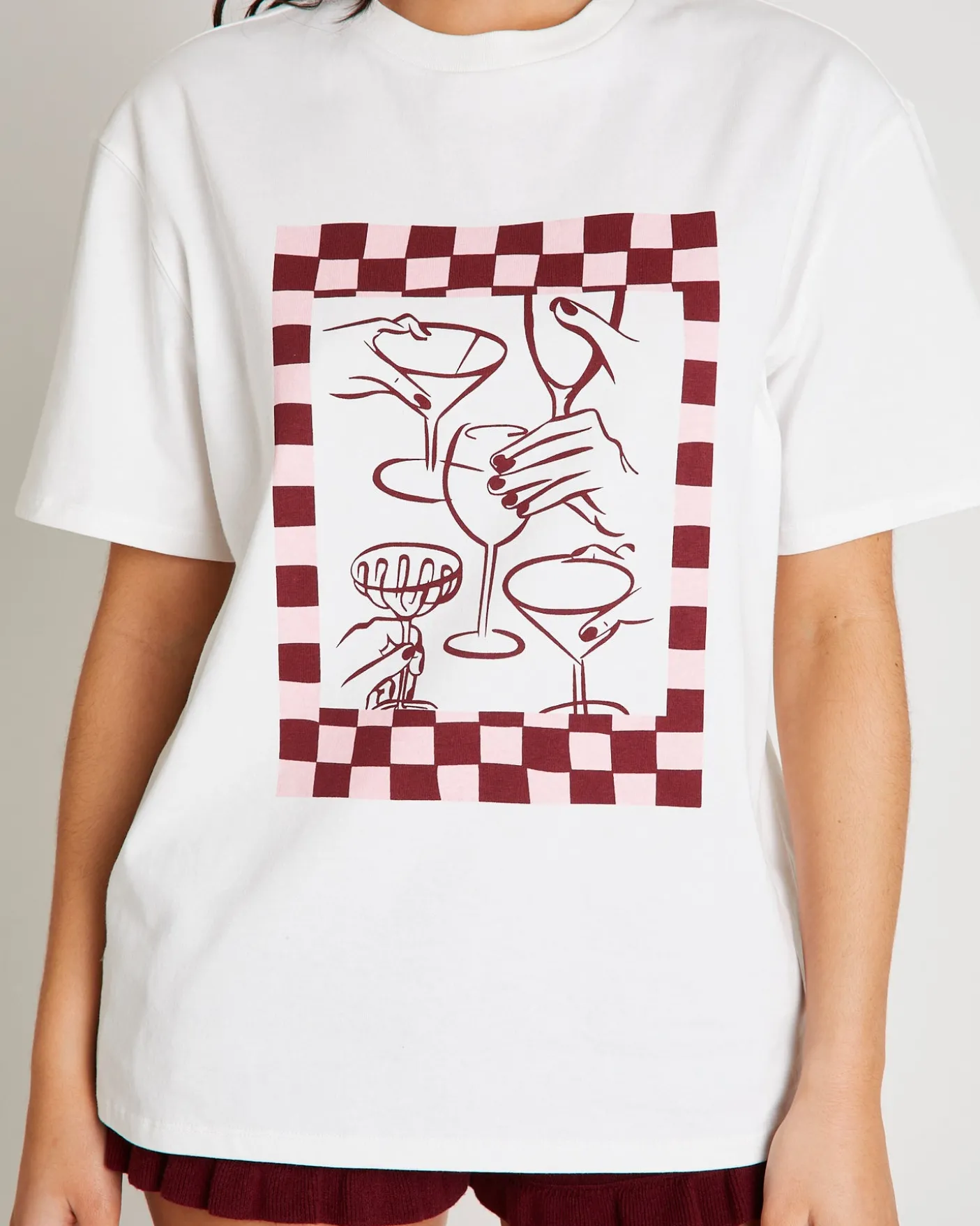 Wine And Dine Oversized T-Shirt