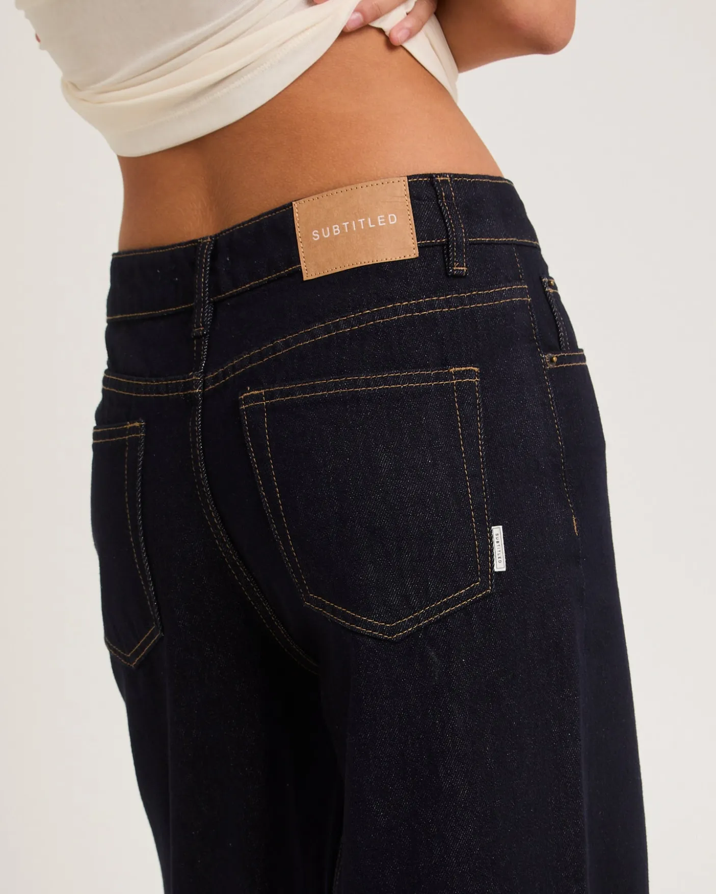 Wren High & Wide Denim Jeans Petite