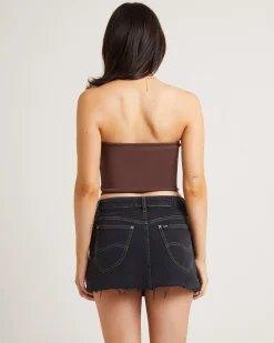 Yardage Bandeau Top in Brown
