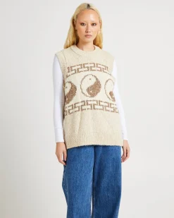Yin & Yang Slouch Knot Vest Coco Sands
