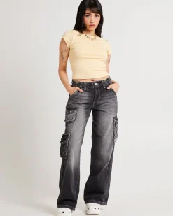 Y2K Low Rise Cargo Jeans
