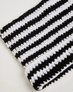 Y2K Striped Ear Beanie