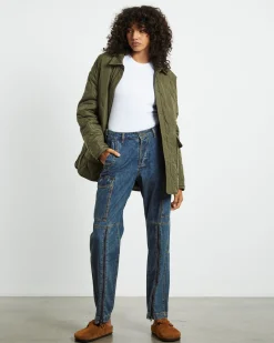 Zipped Cargo Motion Jeans Used Blue
