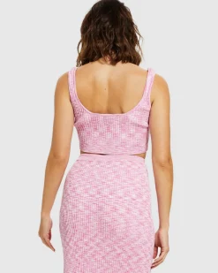 Zoey Space Dye Knit Crop Top