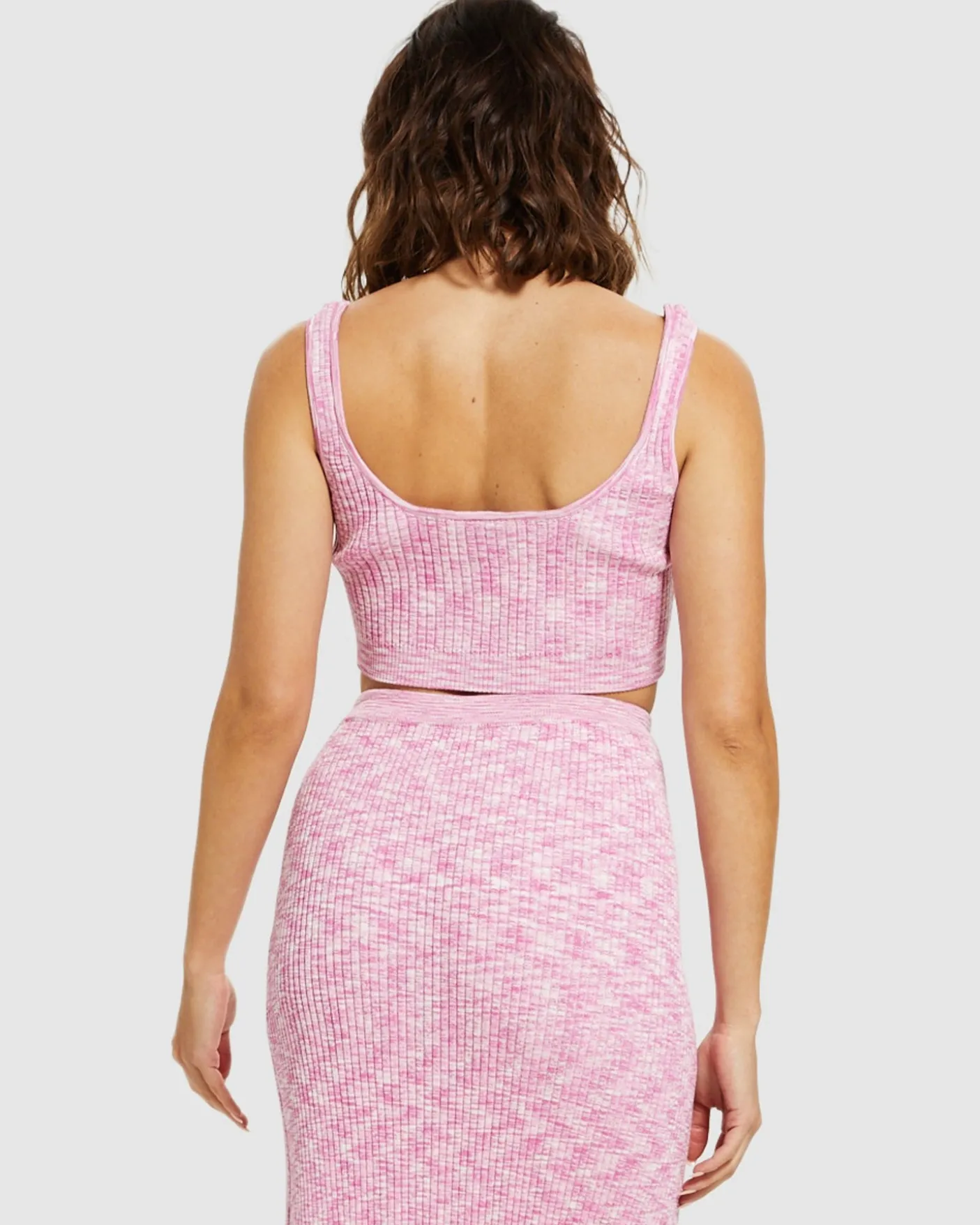 Zoey Space Dye Knit Crop Top